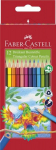 V&auml;rvipliiatsid Faber-Castell Papagoi 12-v&auml;rvi kolmetahulised