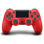 (PUNANE)Juhtmeta kontroller SONY PS4/Slim/Pro jaoks Toetage Bluetoothi ​​juhtmevaba m&auml;ngupulti PlayStation4 juhtkangi konsooli jaoks PC/Android jaoks, RAUDONA