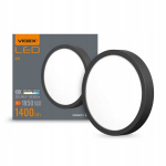 Pinnavalgusti, plafon Videx 18 W must integreeritud LED allikas 19,2 cm