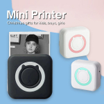 Mini Printer Kaasaskantav Tasku Printer, Tintivaba Fotoprinter Nutitelefonile IOS/Android., Roosa
