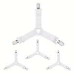 4tk Reguleeritavad Elastsed Linakinnitused - Turvaline Magamiskogemus, Balta, 4vnt