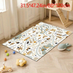 1tk Loominguline Multikas Linna Muster Vaip Masinpestav Libisemisvastane, 31,5 * 47,24 colio / 80 * 120 cm
