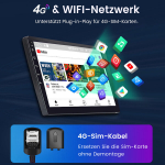 10'' Skoda Superb 2008-2013 Android 13 4GB+64GB autoraadio Carplay Andriod Auto WIFI RDS DSP 8Core GPS NAVI DAB+ FM 4g SIM 2DIN