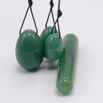 Looduslik Roheline Dongling Nefriitmunand Kegel Treening Pall., 45*30mm