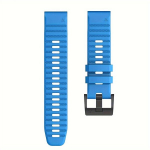 Nutikell 22MM spordi silikoonrihm Garmin Fenixile 6 Pro, Dangaus mėlynumo