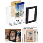 12.7 X 17.78 Cm Akr&uuml;&uuml;l Lehed L&auml;bipaistev Tahvel Klaas Asendamine Kunstiprojektid Maalid., 20 vnt