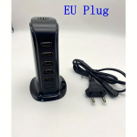 USB Porti Laualaadija 5 Porti 5V4A Mini Kasulik Kaasaskantav., Juoda