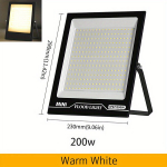 1tk LED Prožektor V&auml;lisvalgustus Veekindel Turvavalgusti 200W M&auml;nguv&auml;ljakule Platsile., &Scaron;ilta Balta