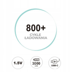 Liitium-ioon aku c usb-c, 2tk