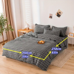 Pehme voodipesukomplekt, 150cm*210cm