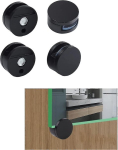 Peegliklambrid, peegli kinnitusklambrid, 4 komplekti peegliklambrid, seinale Fikseeritud kinnitus 3&ndash;5 mm paksuse peegli jaoks (must)