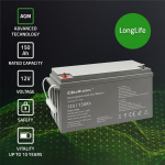 AGM aku Qoltec, 12V 150Ah