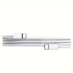Kahekordne Intelligents Kiip USB C Kaabel 240W Laadimine., Baltas
