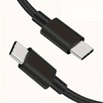 60W USB-C-C Kiire Laadimiskaabel iPhone ja Samsung jaoks., Juoda