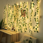 1tk, 20 LED Roheline Lehe Lambikett Aia Valgus