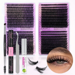MAGEFY Ripsmepikenduse Komplekt - Fluffy D Koold, Segapikkusega 10-18mm., 640vnt 9-16mm 30D/40D/50D