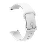 22mm 20mm silikoonrihm Samsung Galaxy Watch jaoks, asendusrihm Huawei/Amazfit/Garmin/Xiaomi/Realme tarvikud, Baltas