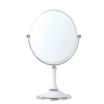 Kahepoolne Lauapeegel, Meigipeegel Alusega, Elegantne Aksessuaar., Apvalus
