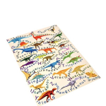 Kunstkristall Velvet Vaip, Multikas Dinosaurus T&auml;hestiku Mustri Matt, 55 * 79 colių / 140 * 200 cm