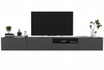 Rippuv TV-kapp Meble Lindner 240 cm grafiidi matt