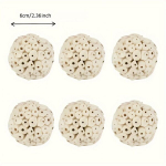 1tk/2tk/3tk/6tk Looduslik Sola Pall N&auml;rimism&auml;nguasjad Linnule., 6cm - 6vnt