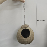 Kookosp&auml;hkel Linnupesa, Rippuv Pesakast Aia Kaunistus, Sraigtinis stilius