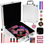 Lastele m&otilde;eldud meigikohvris k&uuml;&uuml;nekosmeetika komplekt