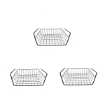 Rippuv hoiukorv, 3 vnt (l)