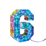 Glam Stiil LED T&auml;hed ja Numbrid - USB ja Patarei, V&auml;rviline Dekoratsioon Pulmadeks ja Pidustusteks, F
