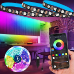 Nutikas LED valgusriba 5.0m - RGB+IC, Liikumisandur, Rakenduse Juhitav., 2M/6.56FT 120LED APP valdymas