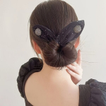 Elegantne Retro Mitmek&uuml;lgne Juukseklamber Must S&auml;delev V&otilde;rk Naistele.