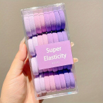 32tk T&uuml;druku Armas V&auml;rviline Juuksekumm K&otilde;rge Elastsusega Juukseaksessuaarid., 32vnt purpurinė serija