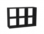 Modulaarne avatud riiul 2x3 U164 GRAPHITE