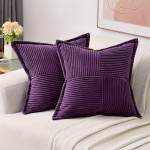 &Uuml;ksik lihtne stiil pol&uuml;ester padi kate., Violetinė