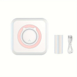 Mini Printer IPhone Ja Androidile, Traadita Mini Foto Printer Siltideks. , Rožinė