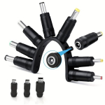 1 Komplekt USB DC Toitekaabel, Universaalne 5V DC Laadimiskaabel 11 Vahetatava Pistiku Adapteriga Massaažikeppidele, Ruuteritele, K&otilde;laritele Ja Muud.