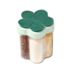 1tk 12.7cm Mitmefunktsionaalne Maitseaine Purk Kaas Kaanega 11.0cmx8.99cm., Roheline