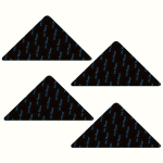 Vaibakinnitused Libisemisvastased Padjad Puitp&otilde;randatele Ja Plaatidele, 4vnt Triangle Black