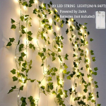 199.95 Cm Roheline Luuderohi Haldjatuled Patareitoitel Kunstlik Viinapuu LED 20tk.