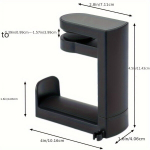 Lauaarvuti K&otilde;rvaklappide Hoidik Klambriga ja P&ouml;&ouml;rleva K&auml;sivarrega Klaridele.