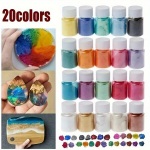 1tk 20ml DIY v&auml;rviline vilgukivipulber epoksiidvaigu v&auml;rv p&auml;rlipigment naturaalne mineraal liimipulber kristallvorm DIY valmistamine vaigu v&auml;rv mood DIY ehete valmistamiseks.