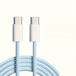 T&uuml;&uuml;p-C C-sse Punutud Kaabel, &Uuml;hildub iPhone 15 ja iPad, Mėlyna
