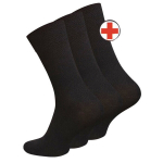 Meditsiinilised sokid diabeedikutele VCA Textil, must, 3 paari