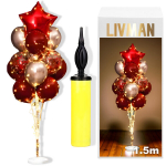 &Otilde;hupallialus LIVMAN LX-01 13 &otilde;hupalli, LED-tulede ja &otilde;hupalli t&auml;itepumbaga, 1,5 m