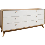 Kummut Notio Living, pruun/valge