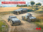 Liimitav mudel ICM DS3525 Wehrmacht Armored Vehicles 1/35