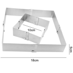 K&uuml;psetusn&otilde;ud, k&uuml;psetuspaber, vormid, ruudukujuline koogir&otilde;ngasvorm &ndash; reguleeritav 10-18 cm, roostevaba teras professionaalseks k&uuml;psetamiseks