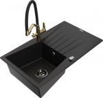 Graniidist k&ouml;&ouml;givalamu Mexen Cesar koos segisti ja sifooniga, Black+Black/Gold