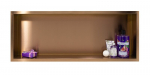 S&uuml;vistatud seinariiul Balneo Wall-Box One, vaskne, 90x30x10 cm