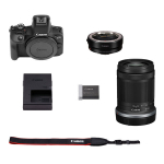 Digikaamera Canon EOS R100 + RF-S 18-150mm F3.5-6.3 IS STM + kinnitusadapter EF-EOS R, Juoda
